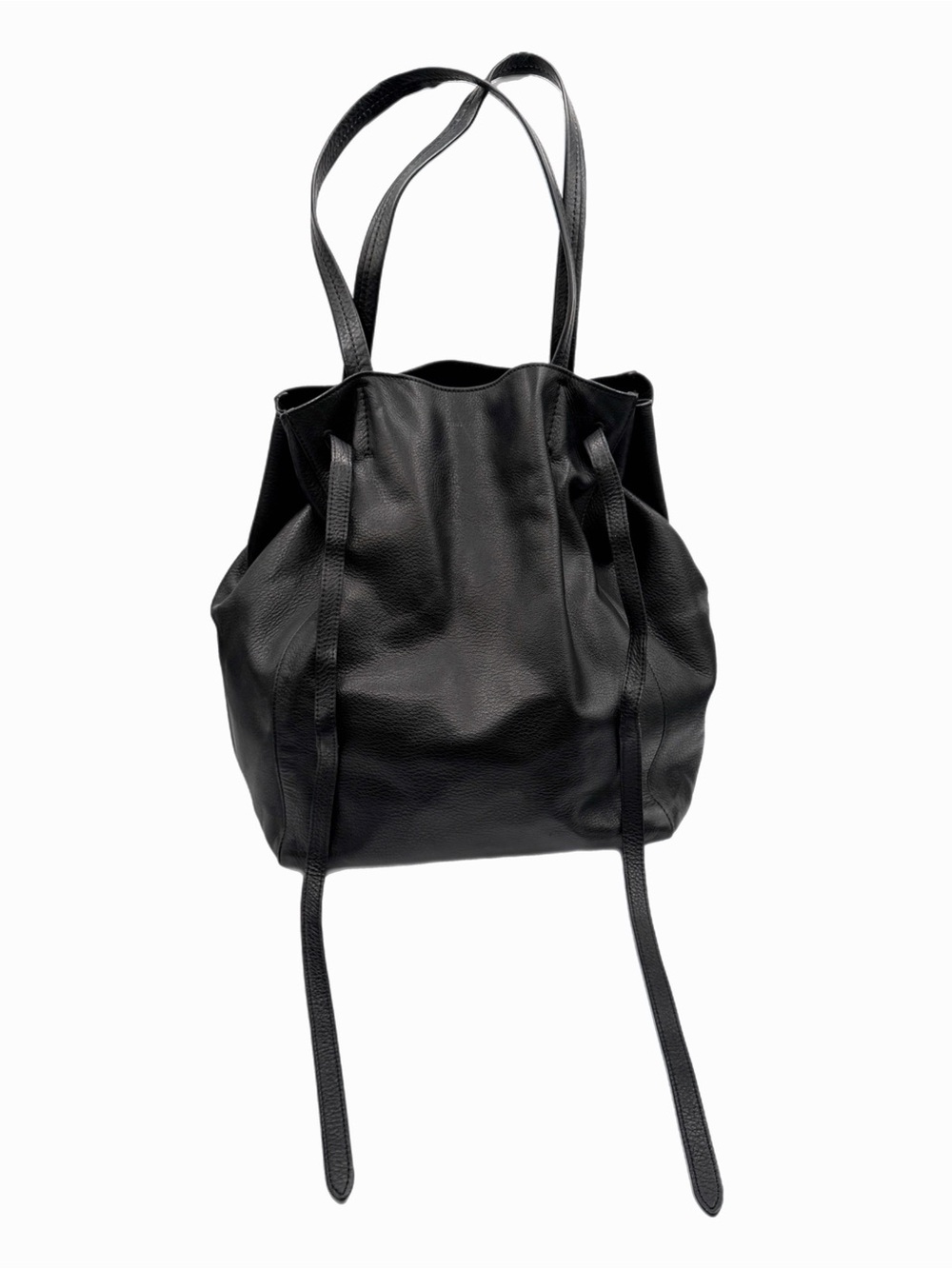 Celine Black Leather Cabas Phantom Belt Tote - Picture 3 of 11